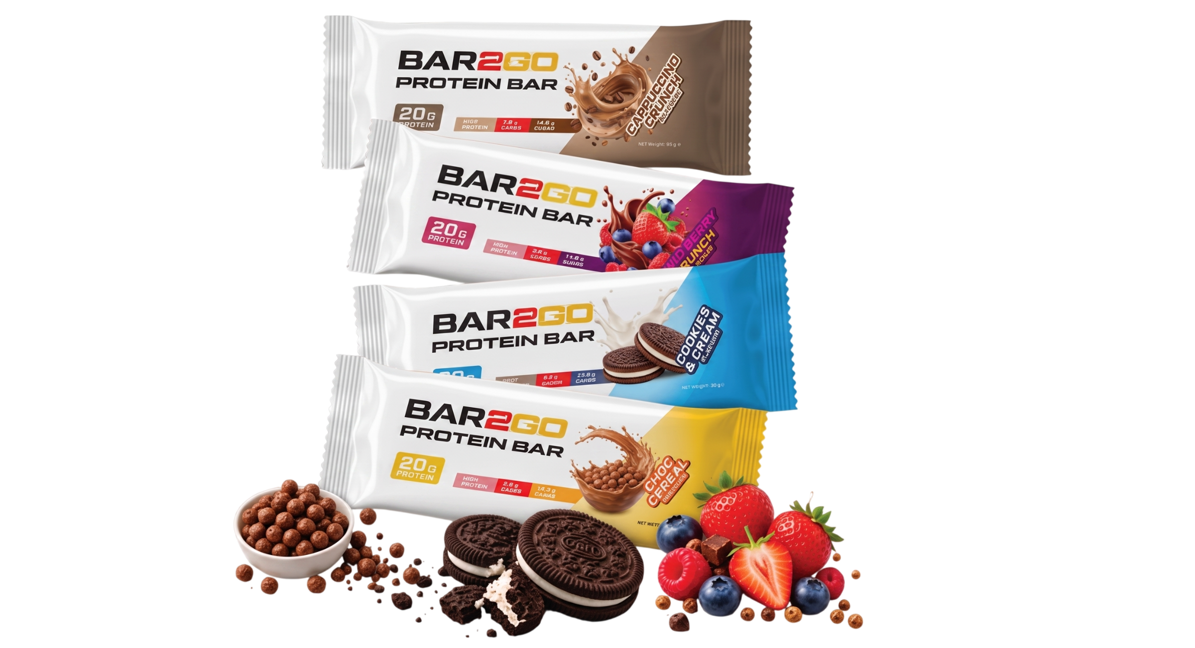 BAR2GO protein bar range